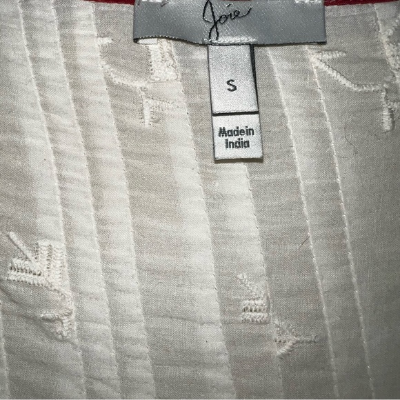 Josie Ivory Gustavia Embroidered Lace Boho Top Sz S - Picture 4 of 12